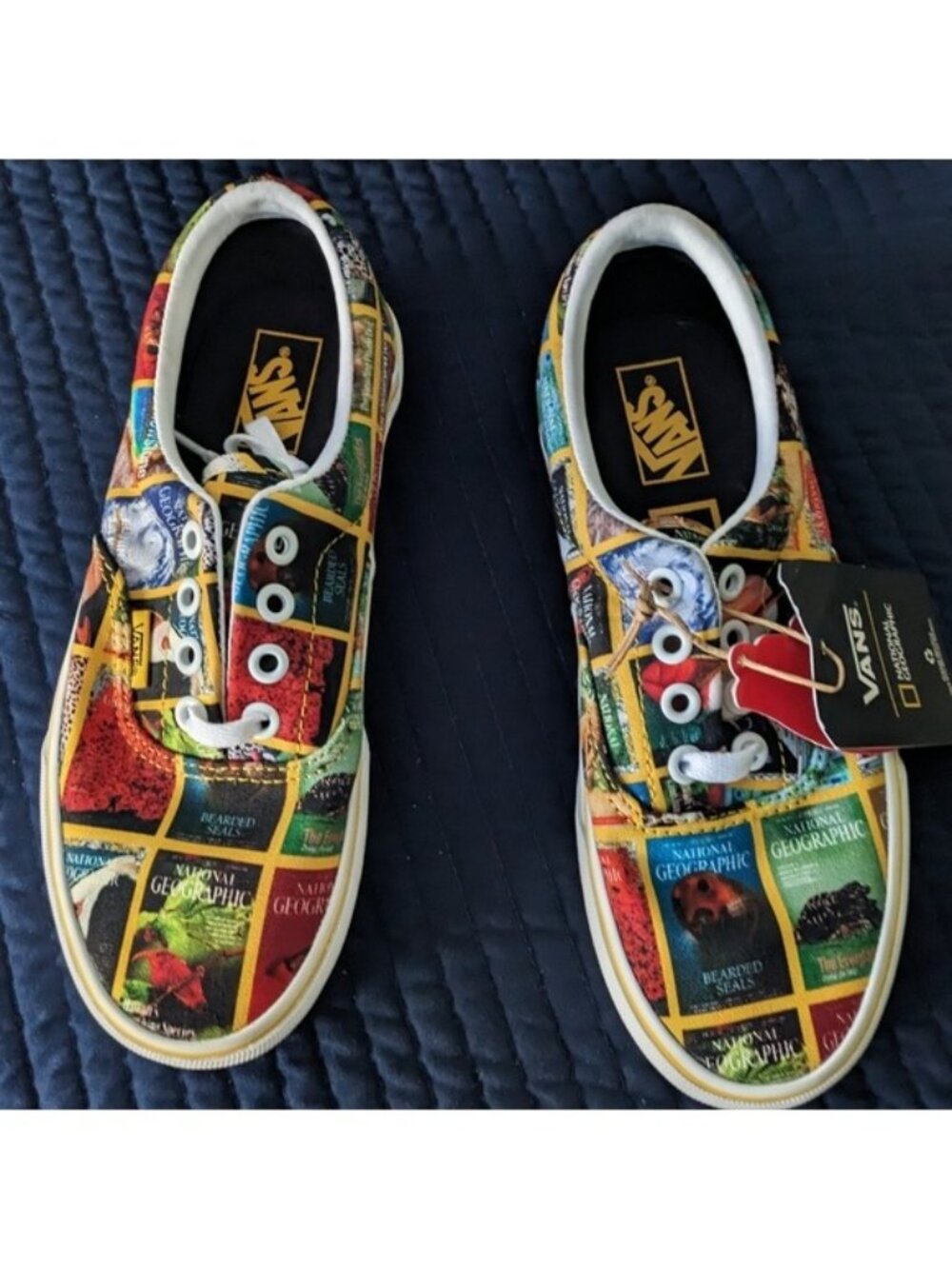 Vans X National Geographic Era Women 5 Multicolor Canvas Low Top 062026